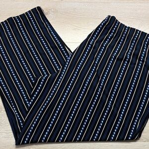 Black & Blue Susan Graver Pants